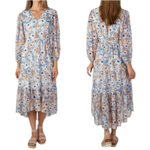 Joie Printed Maxi Dress Floral Fields